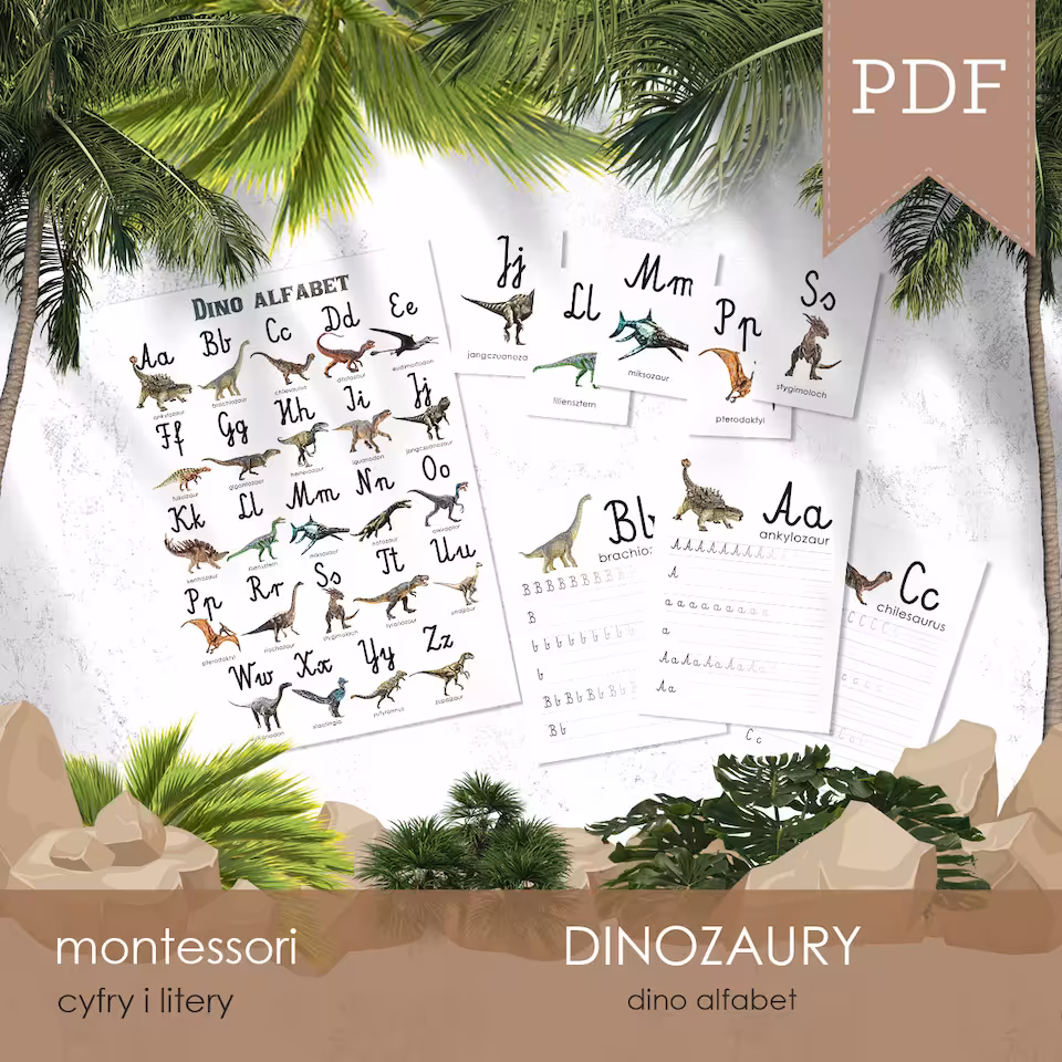 Dinozaury - Dino alfabet