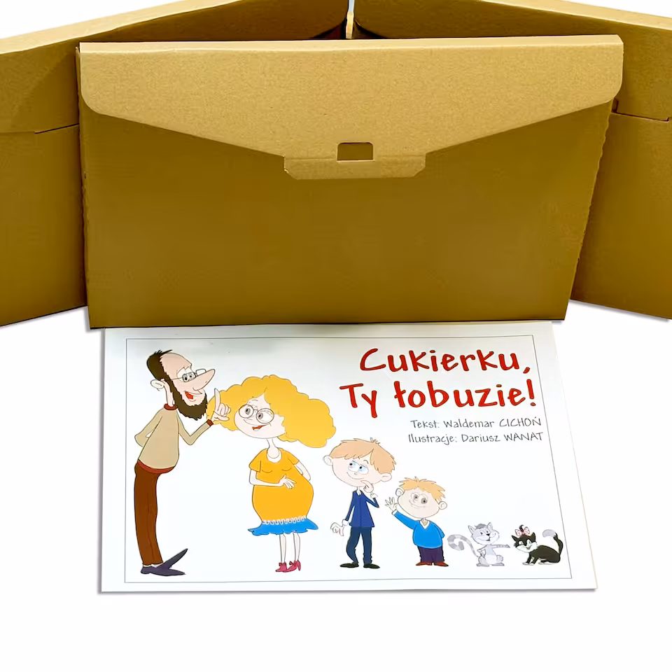 Karty narracyjne do teatrzyku kamishibai - Kot Cukierek