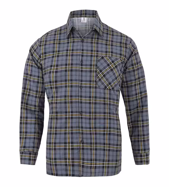 KOSZULA FLANELOWA SZARA