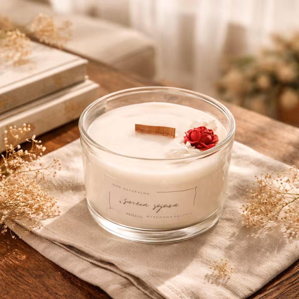 Świeca sojowa - DZIĘKUJĘ, ŻE JESTEŚ