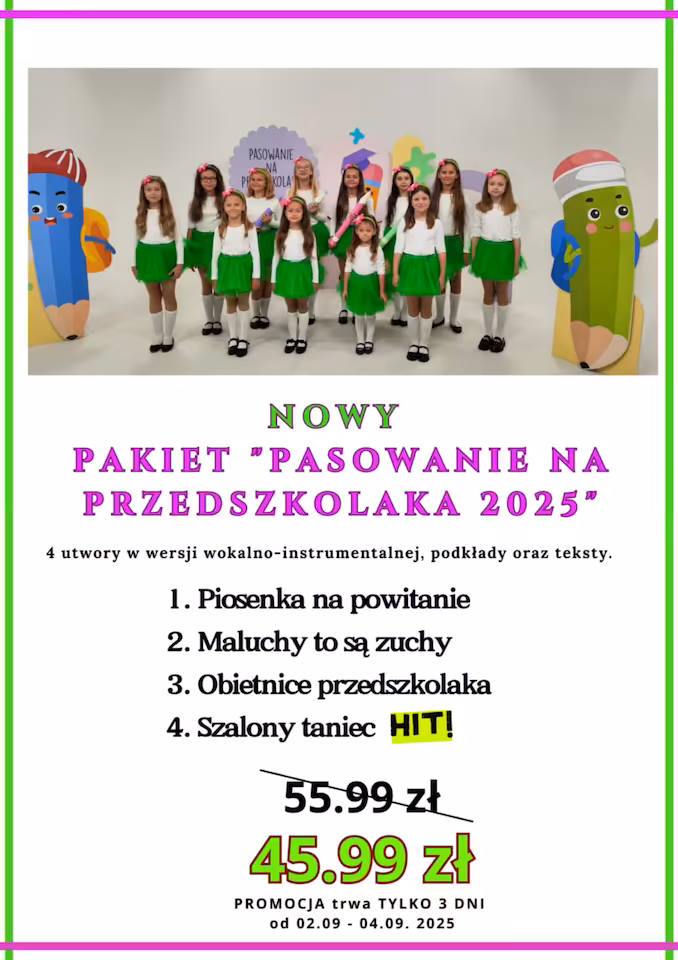 NOWY Pakiet pasowanie na przedszkolaka 2025