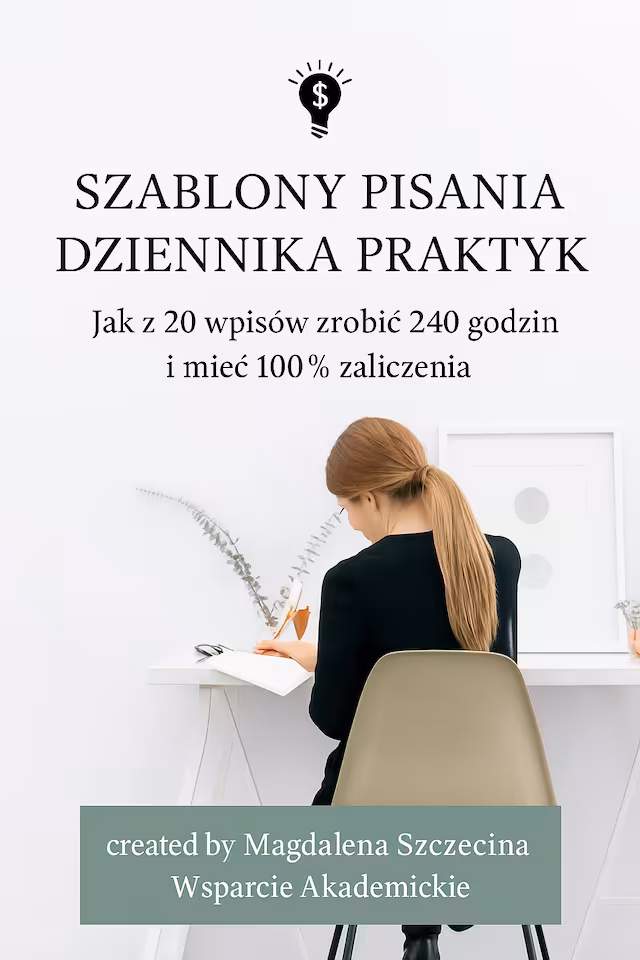 Szablony pisania dziennika praktyk - ebook
