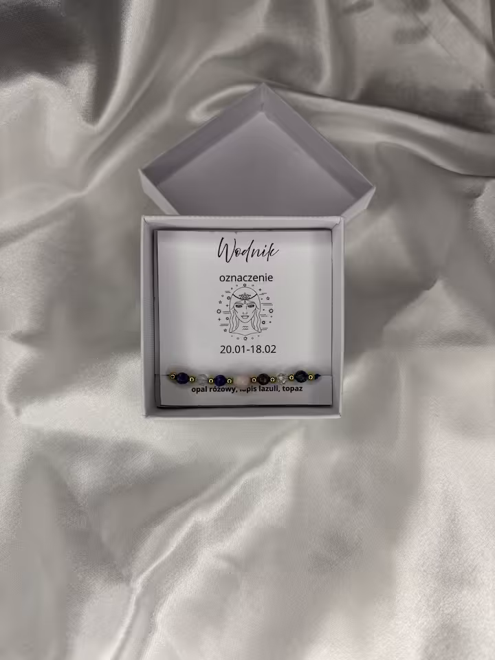 BRANSOLETKA ZODIAKALNA WODNIK