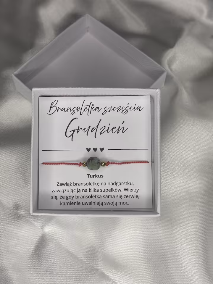BRANSOLETKA SZCZĘŚCIA GRUDZIEŃ