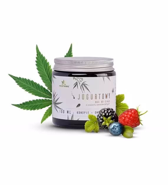 Jogurtowy mus do ciała OWOCE LEŚNE 100ml  Hempking