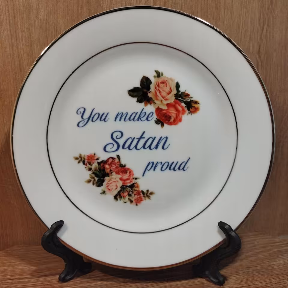Talerz Sarnodzieło You make Satan proud