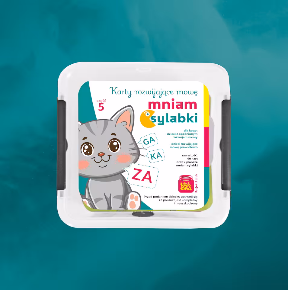 Pudełko cz. 5__ Mniam Sylabki" GA KA ZA