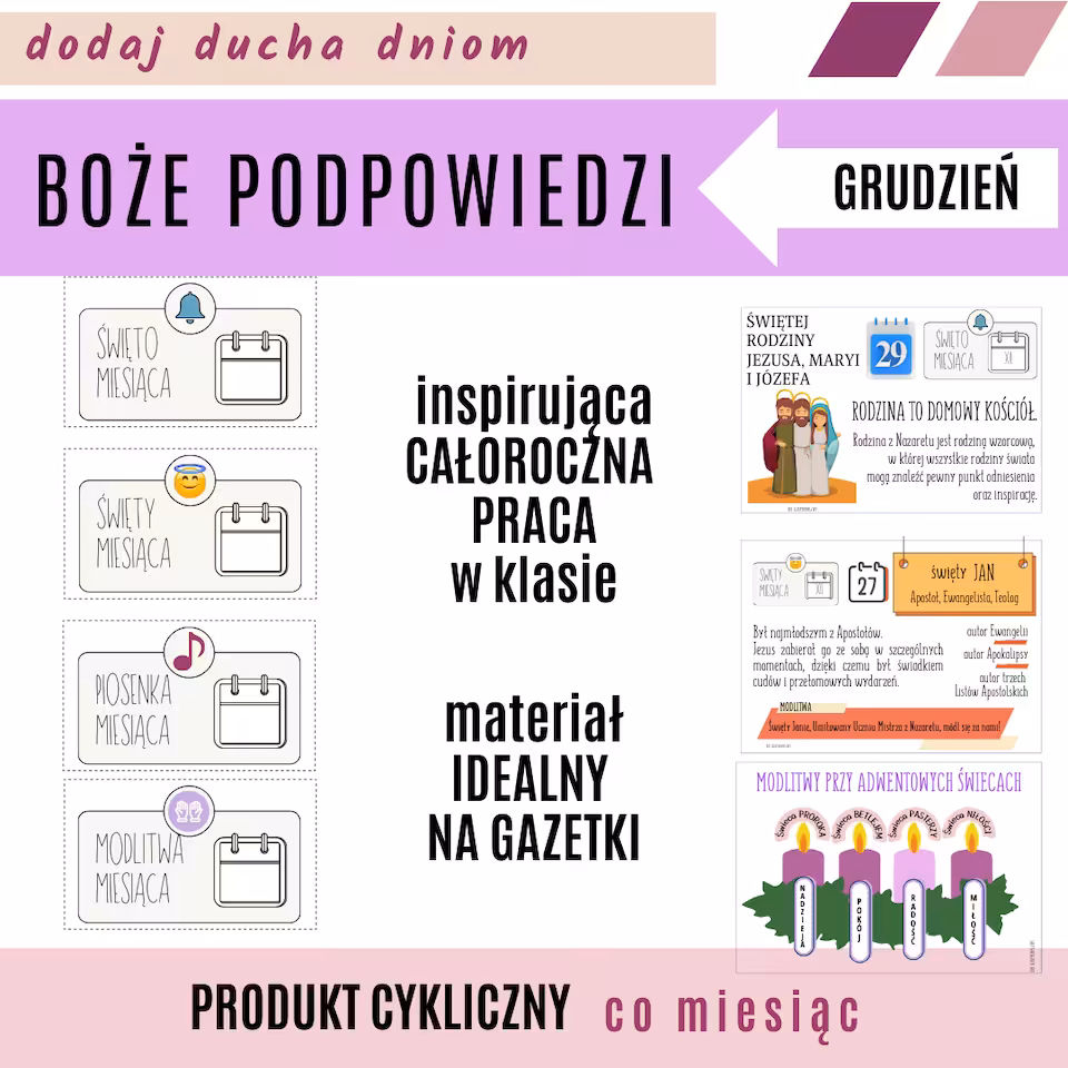 BOŻE PODPOWIEDZI MIESIĄCA - GRUDZIEŃ
