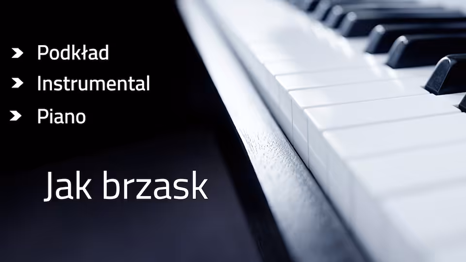 Jak brzask - podkład d-moll