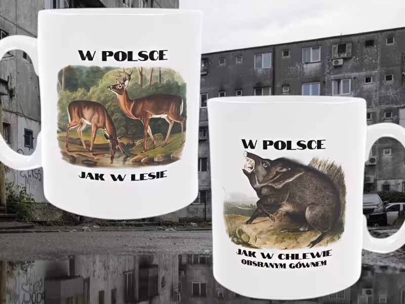 Kubek 330 ml Sarnodzieło Dwustronny - W Polsce