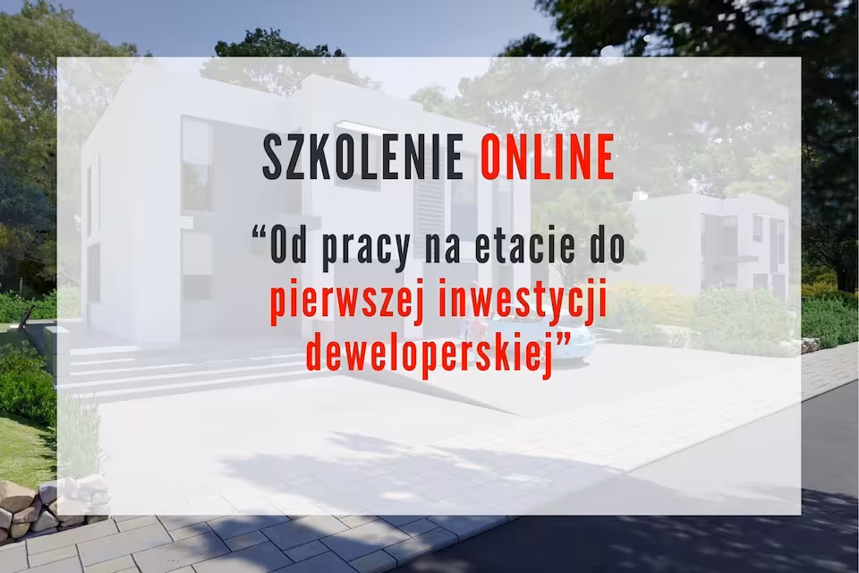Szkolenie online pierwsza inwestycja deweloperska