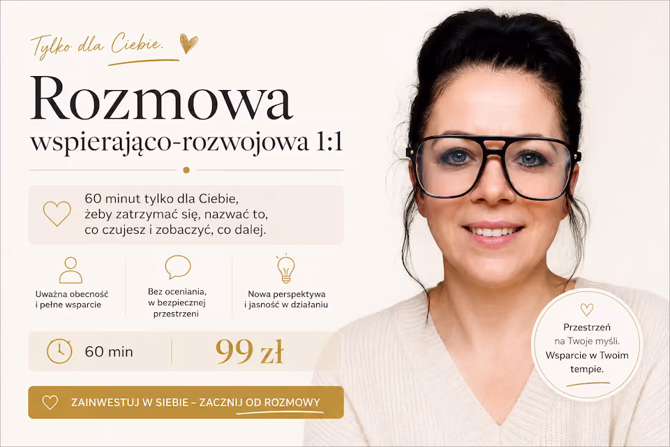 Rozmowa wspierająco-rozwojowa z Eweliną -60 min