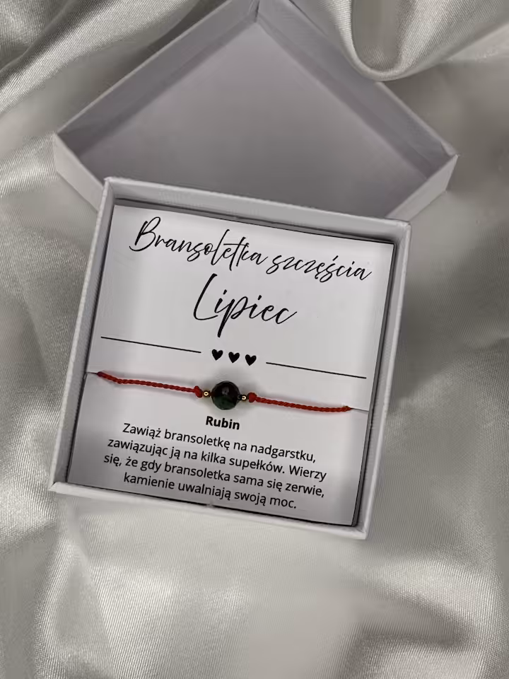 BRANSOLETKA SZCZĘŚCIA LIPIEC