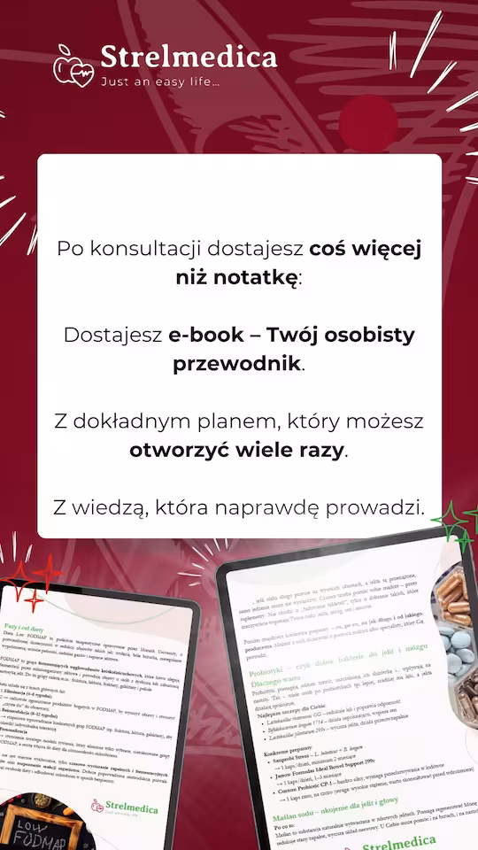 Konsultacja dietetyczna online – jelita, SIBO, endometrioza, insulinooporność