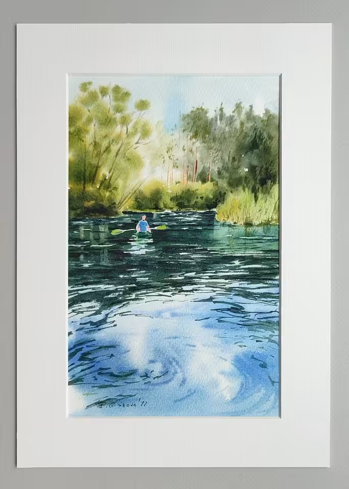 Akwarela "By the river" / 188