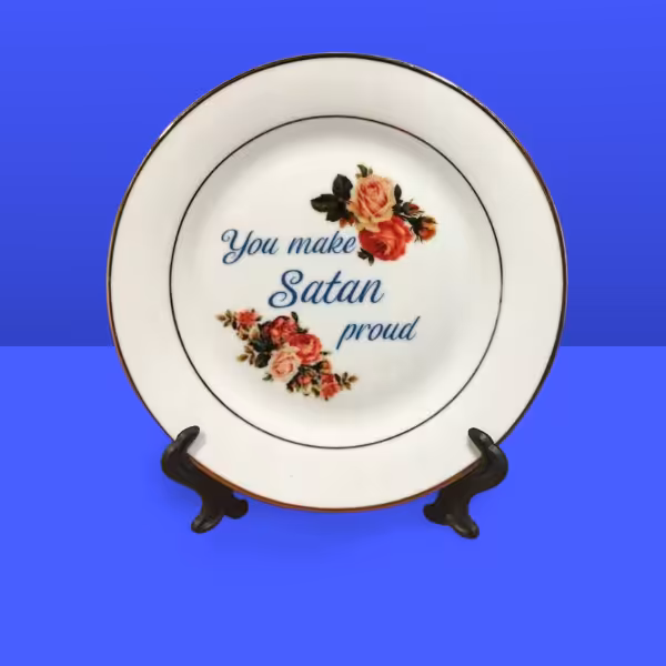 Talerz Sarnodzieło You make Satan proud