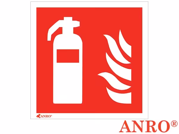 Z-F001 PT 150X150 MM ZNAK Z NADRUKIEM FOTOLUMINESCENCYJNYM NAKLEJKA