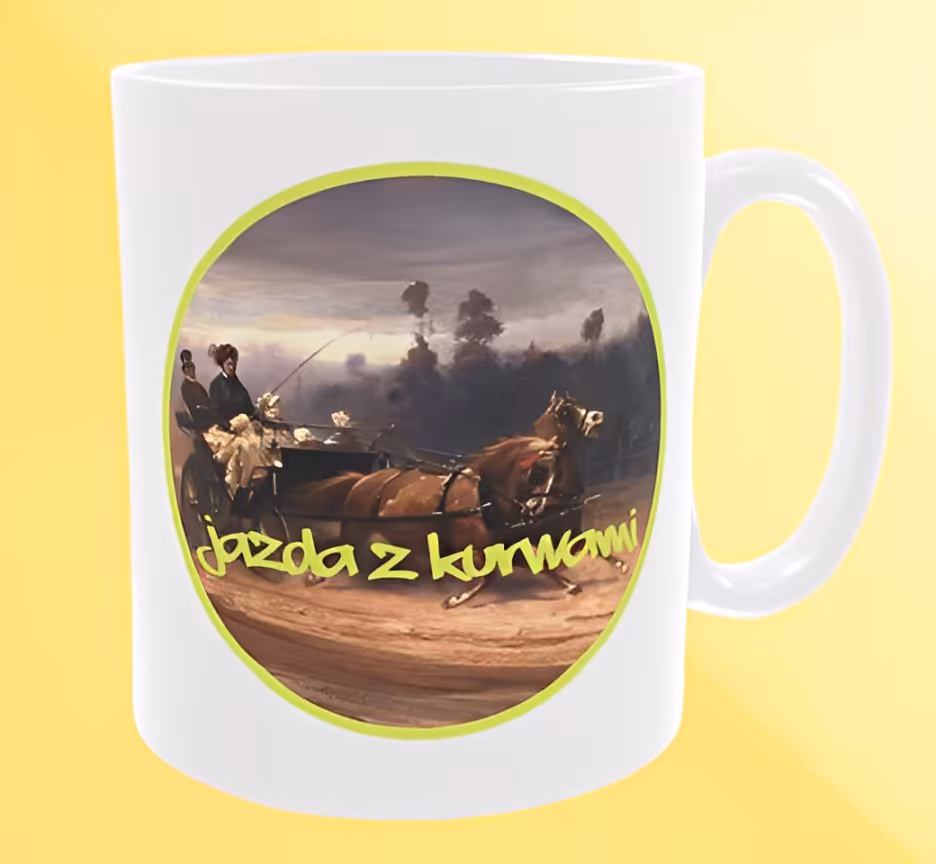 Kubek 330 ml Sarnodzieło Jazda z kurwami