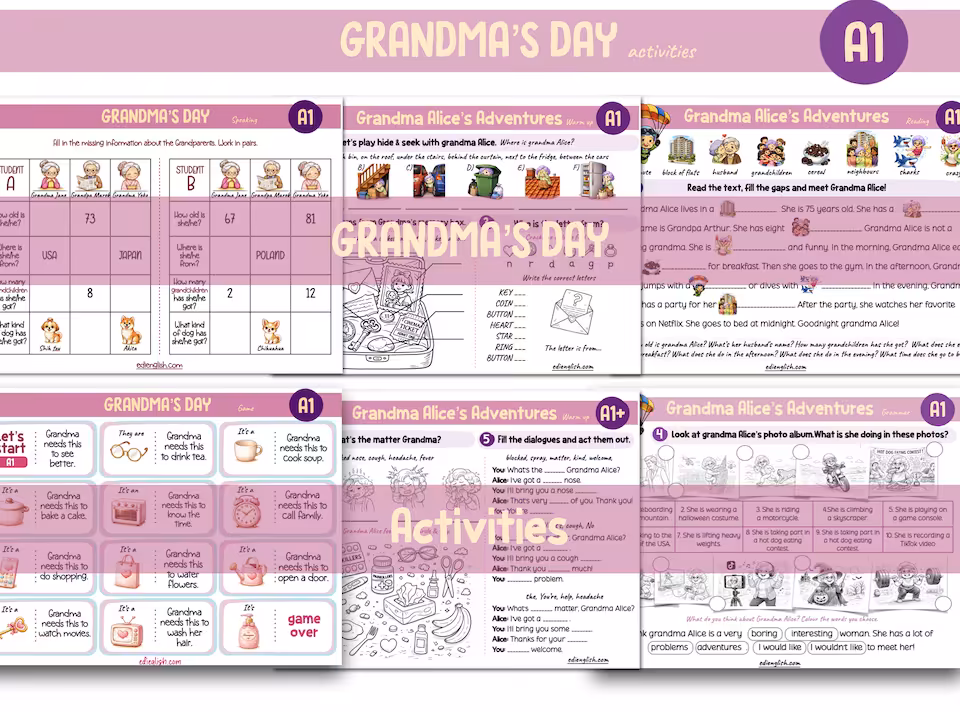 GRANDMA'S DAY ACTIVITIES