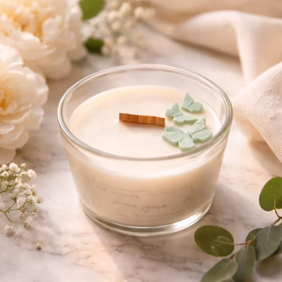 Świeca sojowa "Uwielbiam budzić się przy Tobie" - bergamotka z pomarańczą