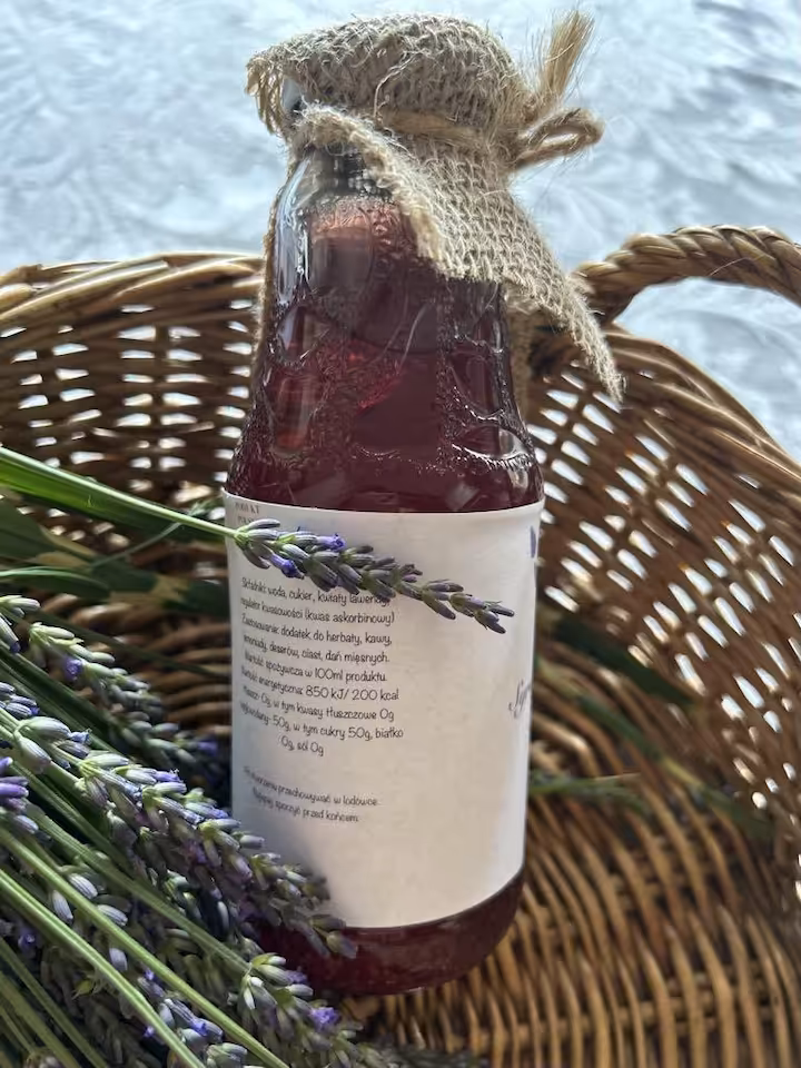 Lawendowy syrop naturalny