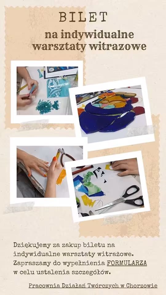 Bilet na indywidualne warsztaty witrażowe