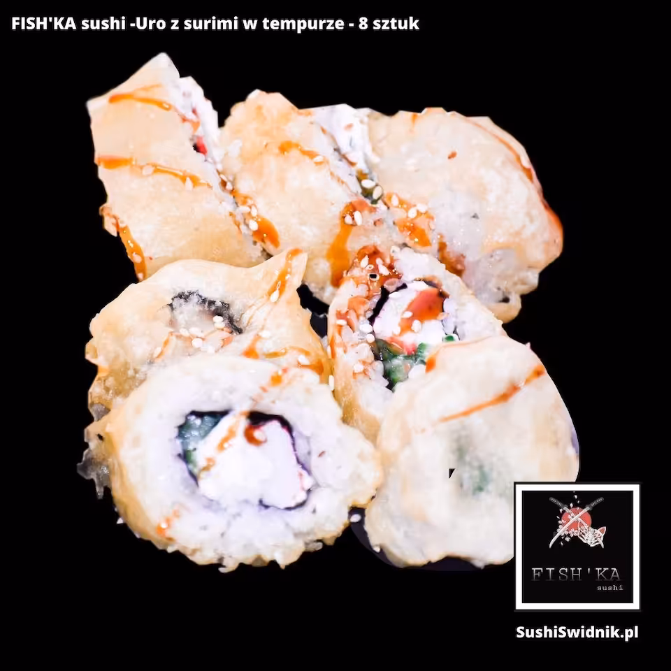 Uro z surimi w tempurze - 8 sztuk
