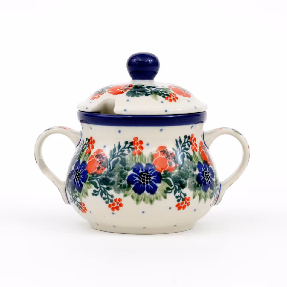 Cukiernica ceramiczna z uchwytami  1535X