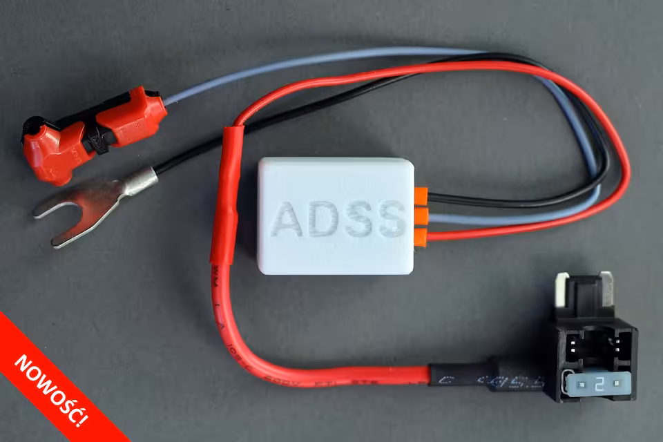 miniADSS - moduł automatycznej dezaktywacji systemu START|STOP z trybem "SERWIS" - zestaw do Nissan Qashqai J12 oraz X-Trail T33 - bezpiecznik Mini Low Profile