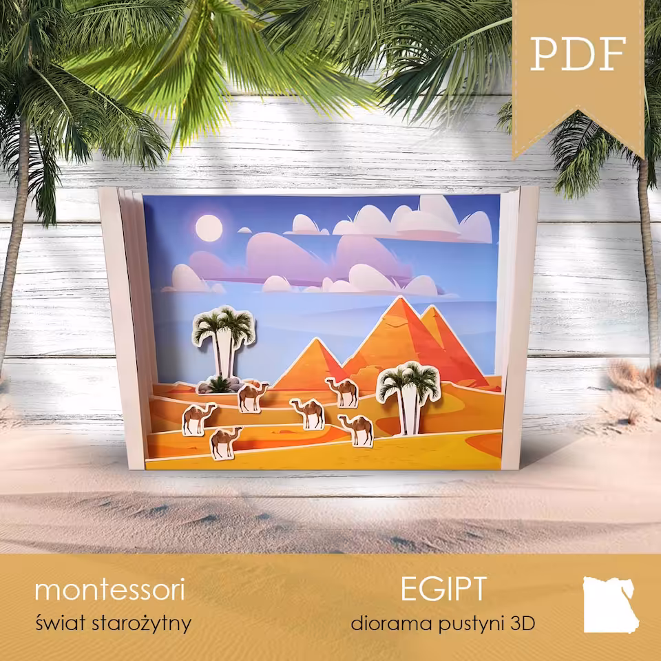 Afryka - Egipt - Diorama 3D