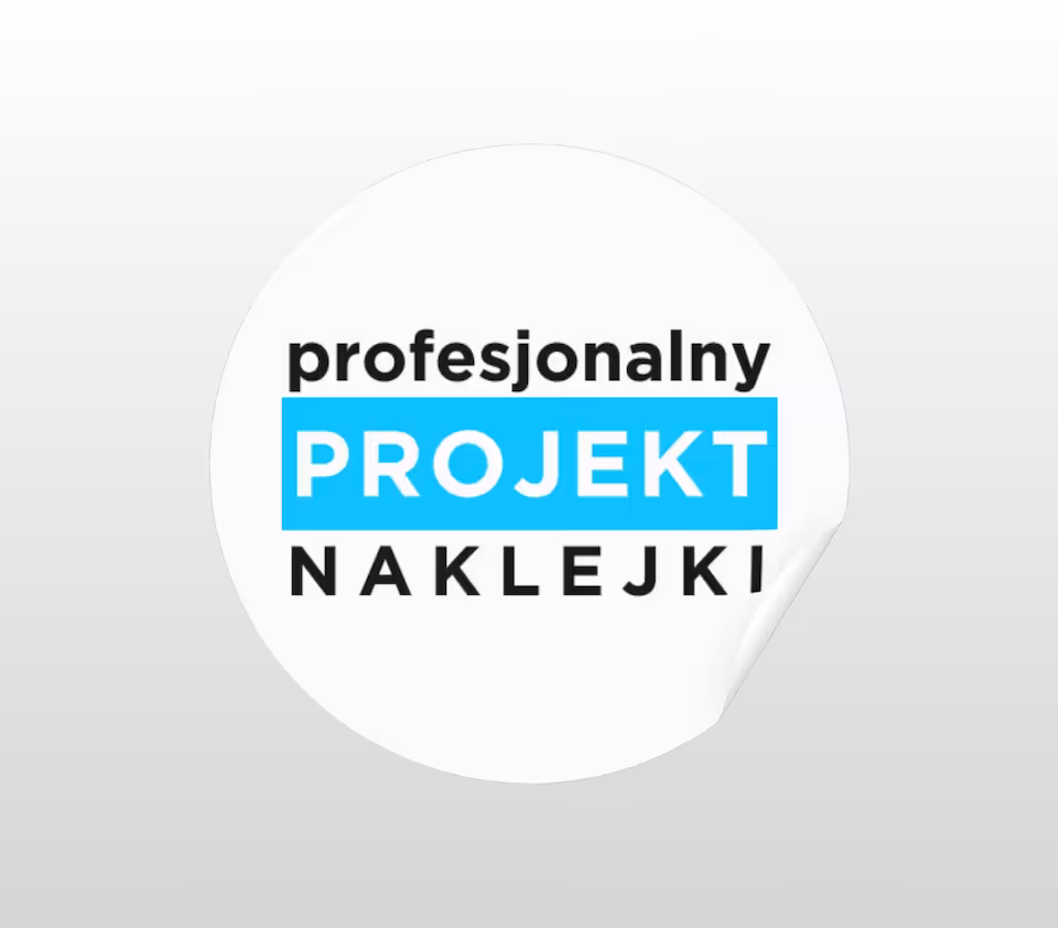 Naklejka - projekt graficzny
