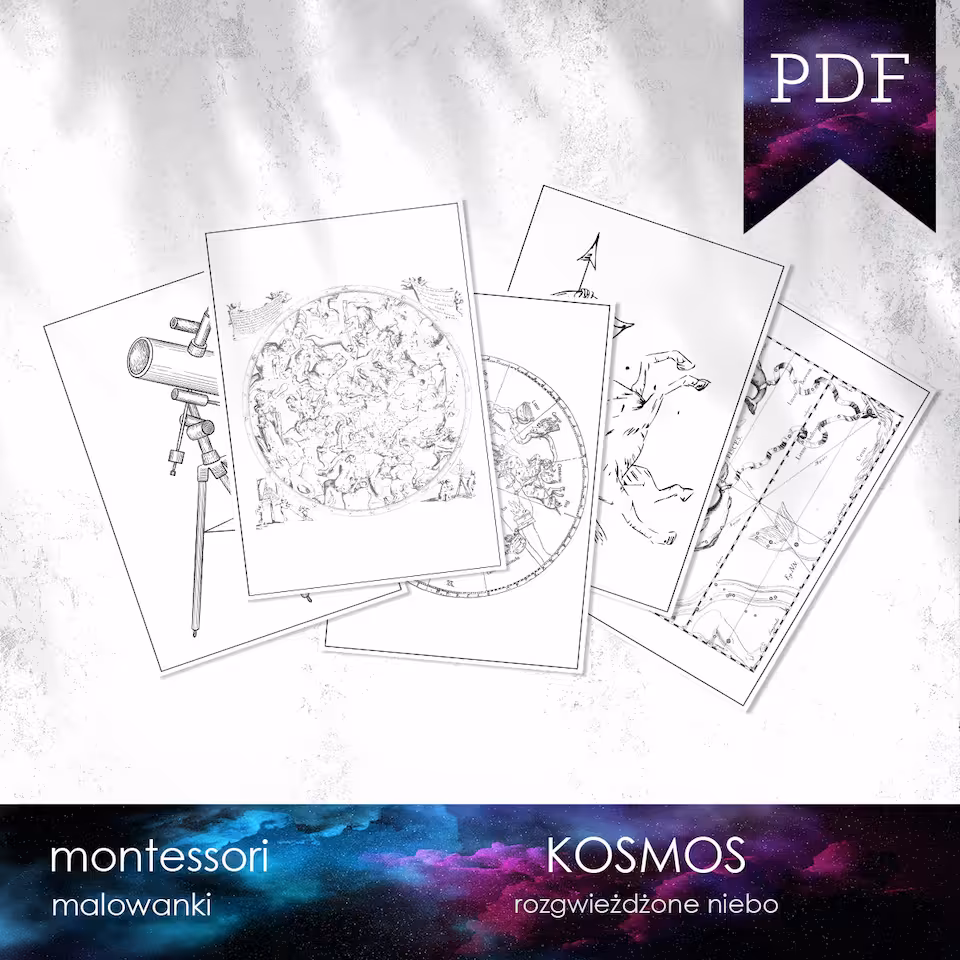 Kosmos - Gwiazdy - Malowanki