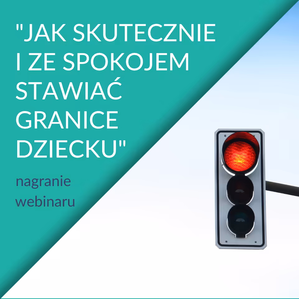 Jak skutecznie i ze spokojem STAWIAĆ GRANICE dziecku? - nagranie webinaru