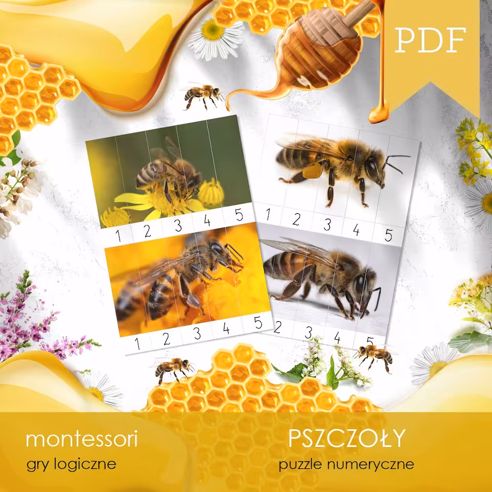 Pszczoły - Puzzle numeryczne