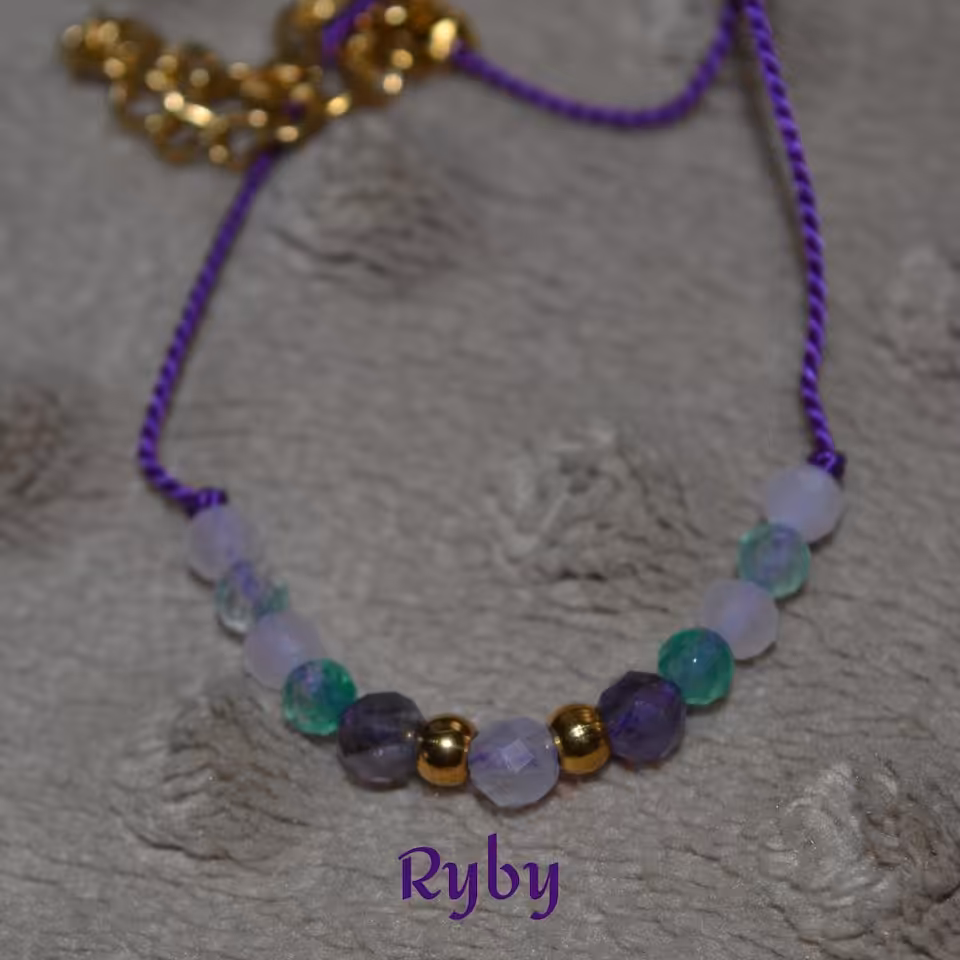 Bransoletka ASTRO z kamieni naturalnych - RYBY