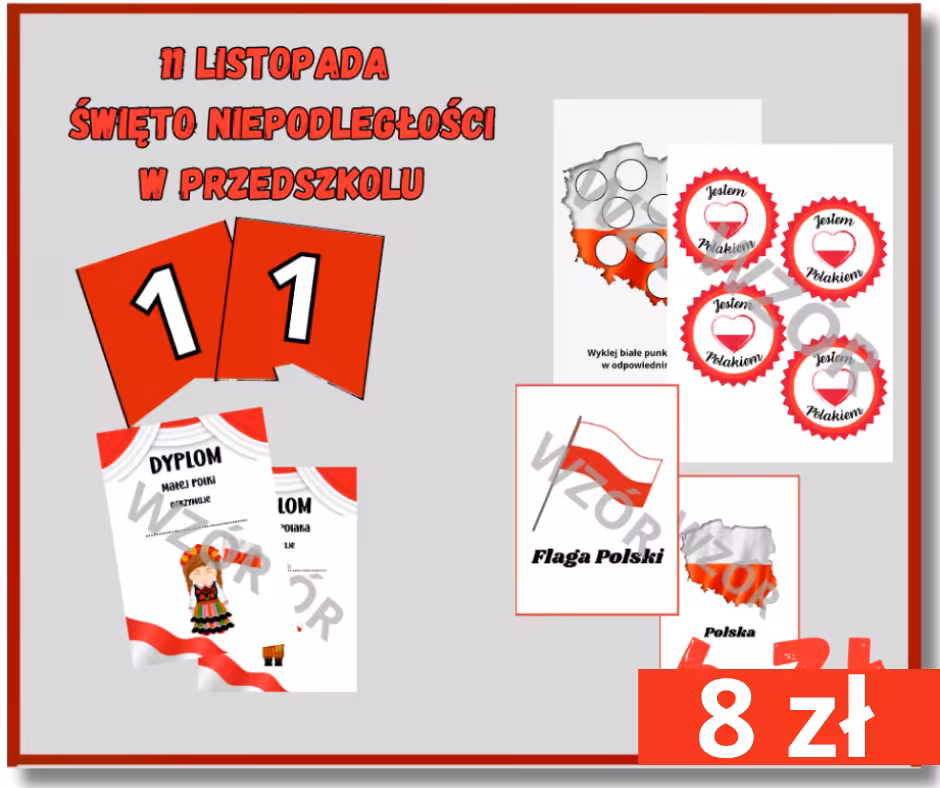 Pakiet 11 listopada Święto Niepodległości w Przedszkolu