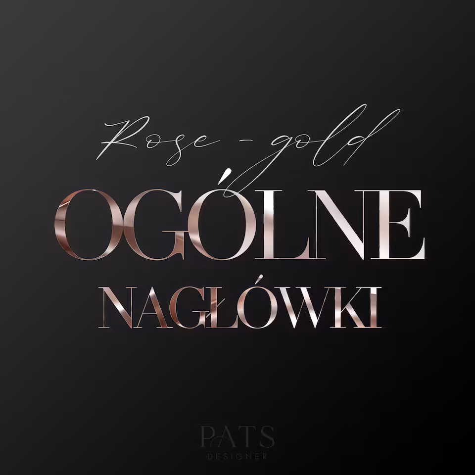 Nagłówki ogólne - rosegold