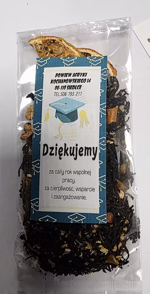 Zakończenie roku szkolnego herbata prezent