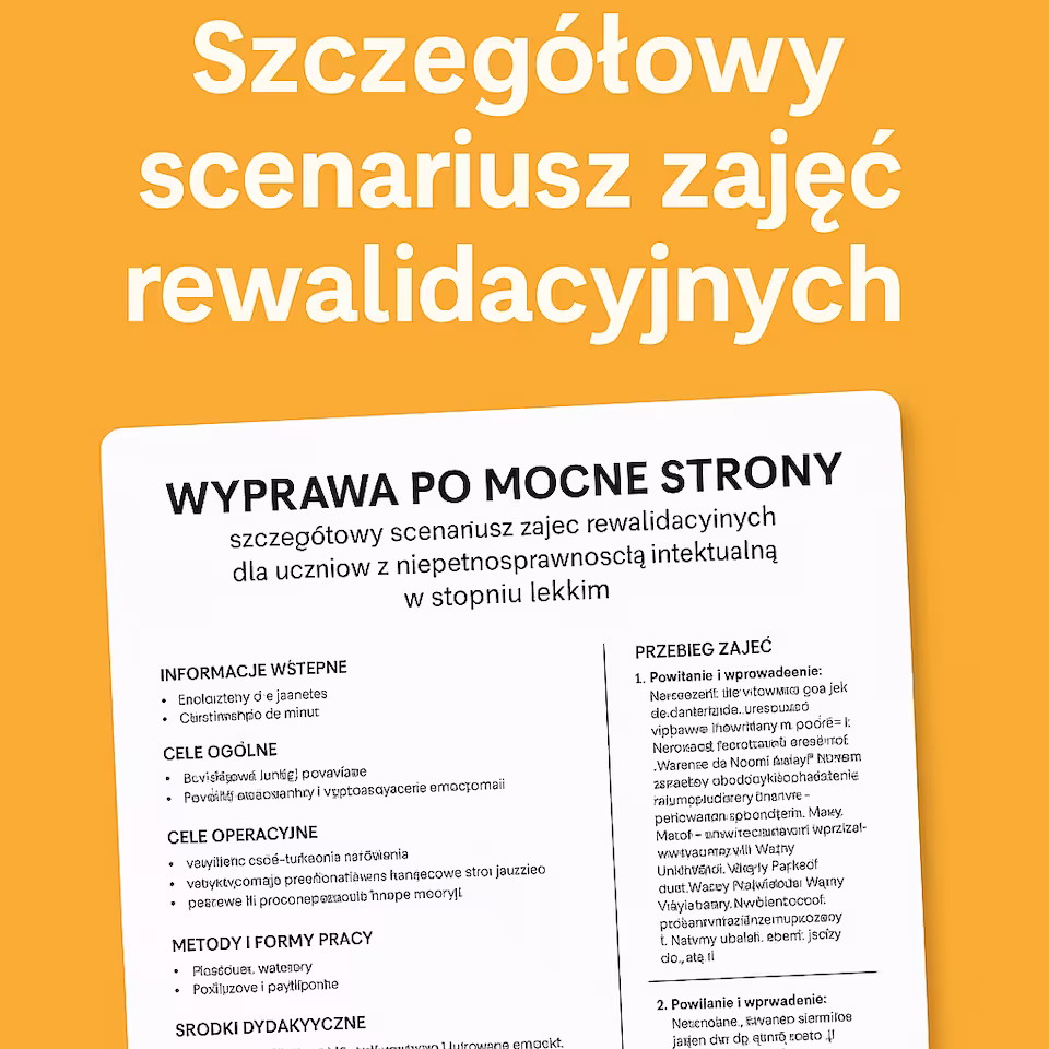 Scenariusz zajęć rewalidacyjnych
