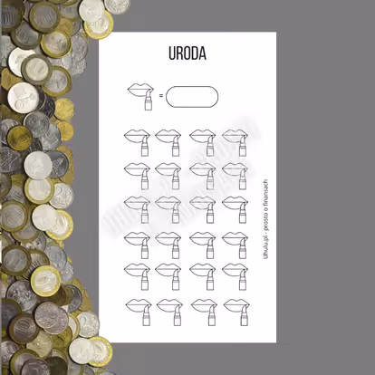 Wyzwanie finansowe uroda A6 PDF do druku