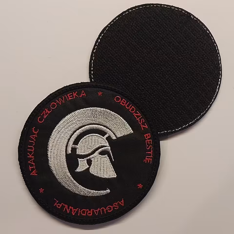 Naszywka ASGUARDIAN.PL okrągła 90mm gladiator, legionista, spartanin