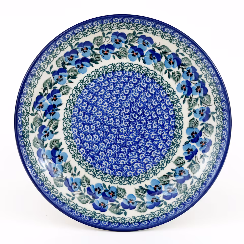 Talerz obiadowy 24cm 2273X Kobaltowe bratki