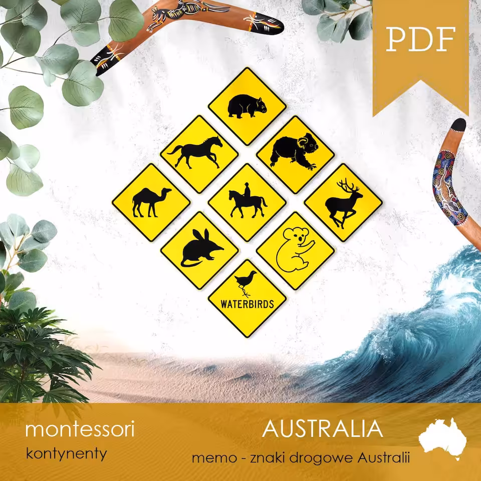 Australia - Memo - Znaki drogowe Australii