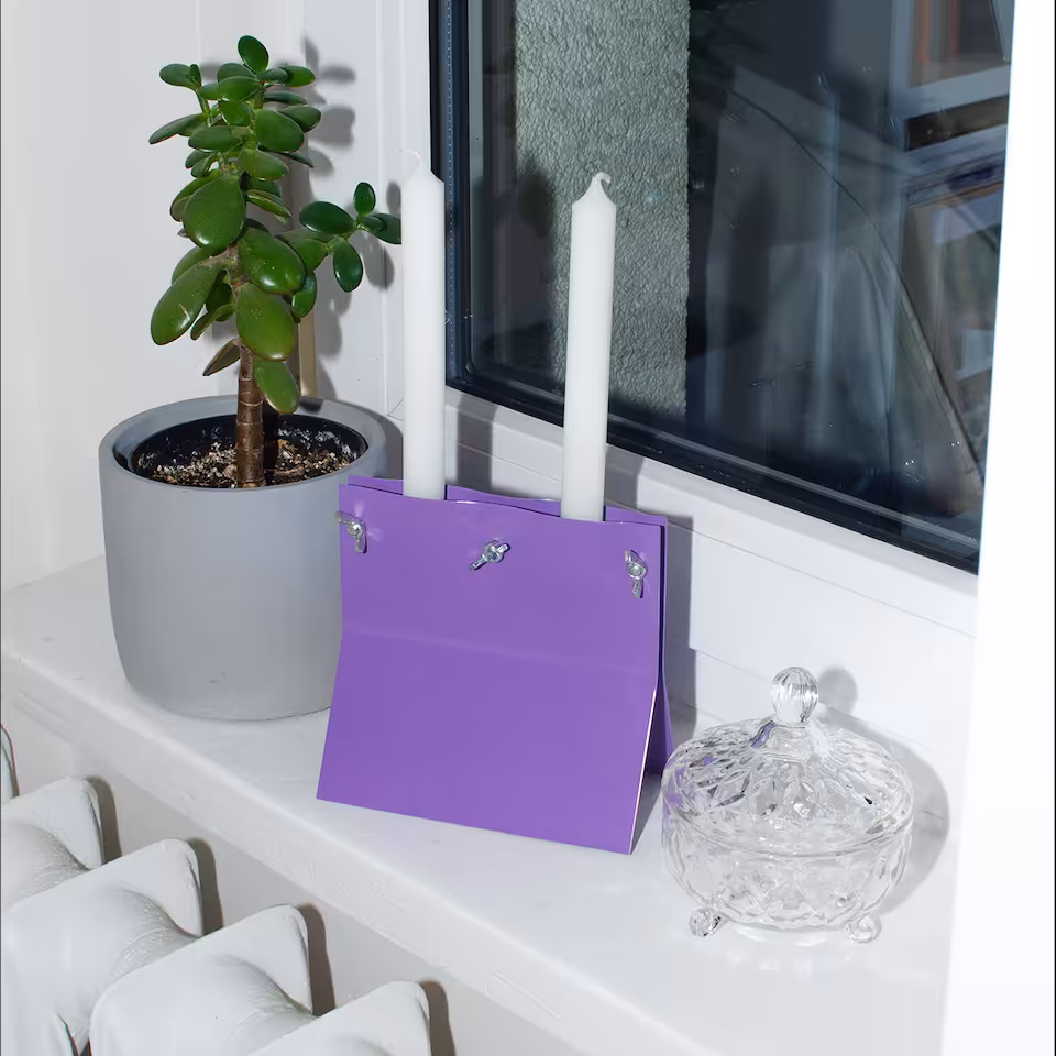 Świecznik ZD01B fioletowy