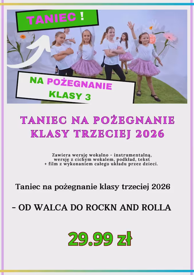 Taniec na pożegnanie klasy trzeciej 2026