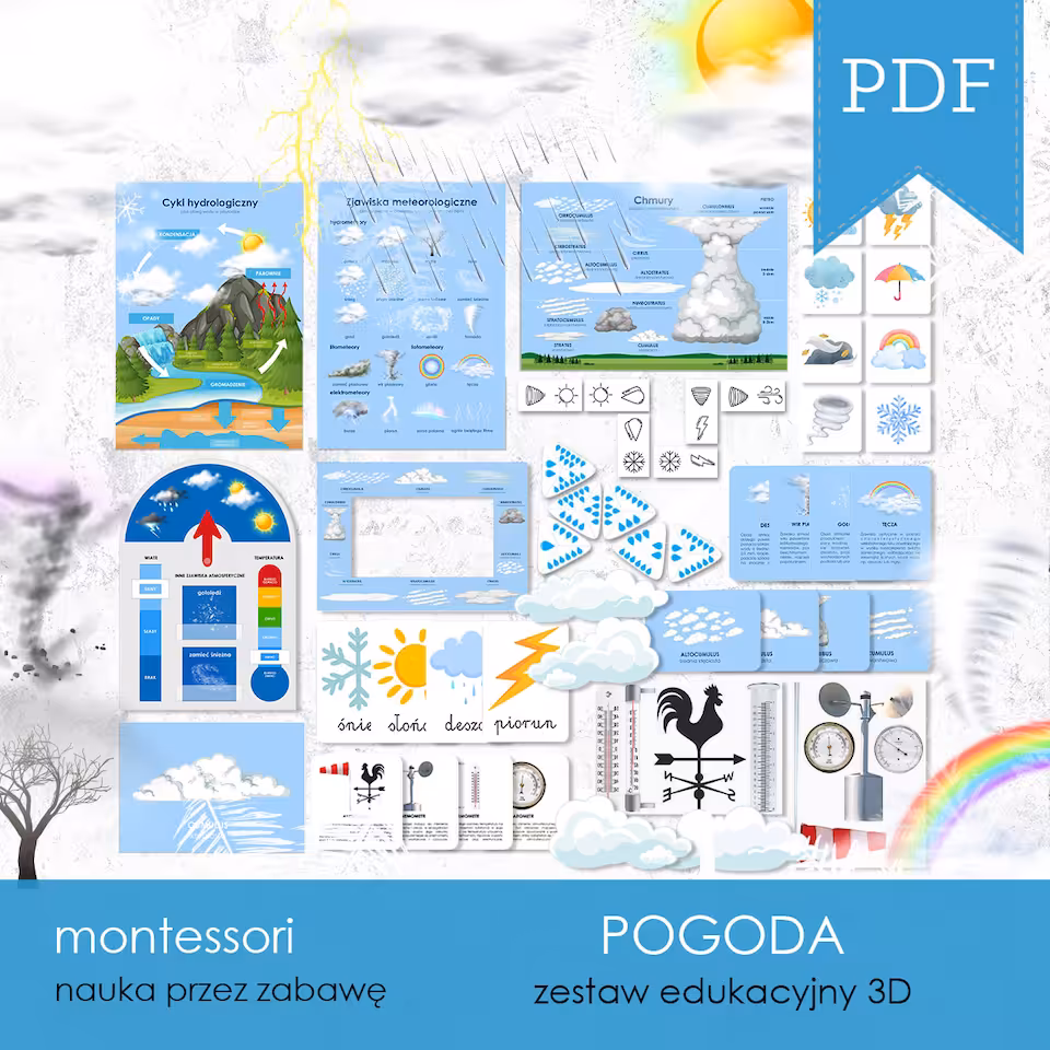 Pogoda - Zestaw edukacyjny 3D
