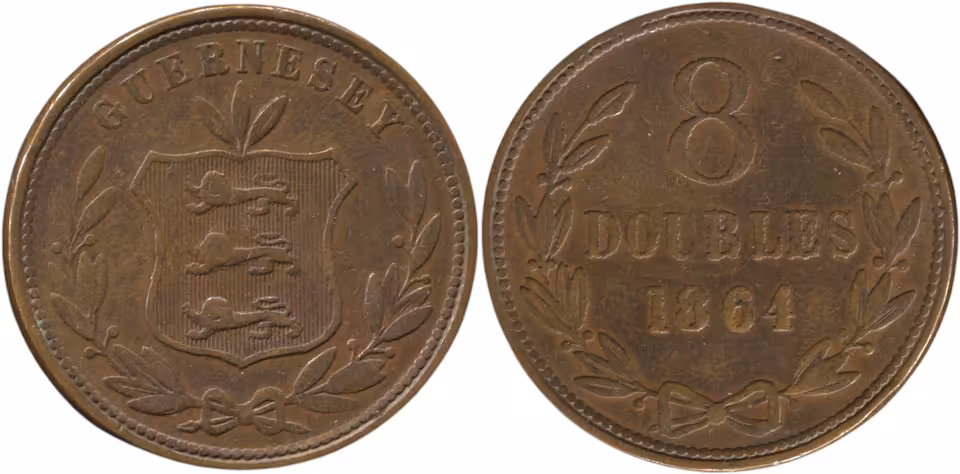 Guernsey – 8 doubles 1864 + 4 doubles 1914