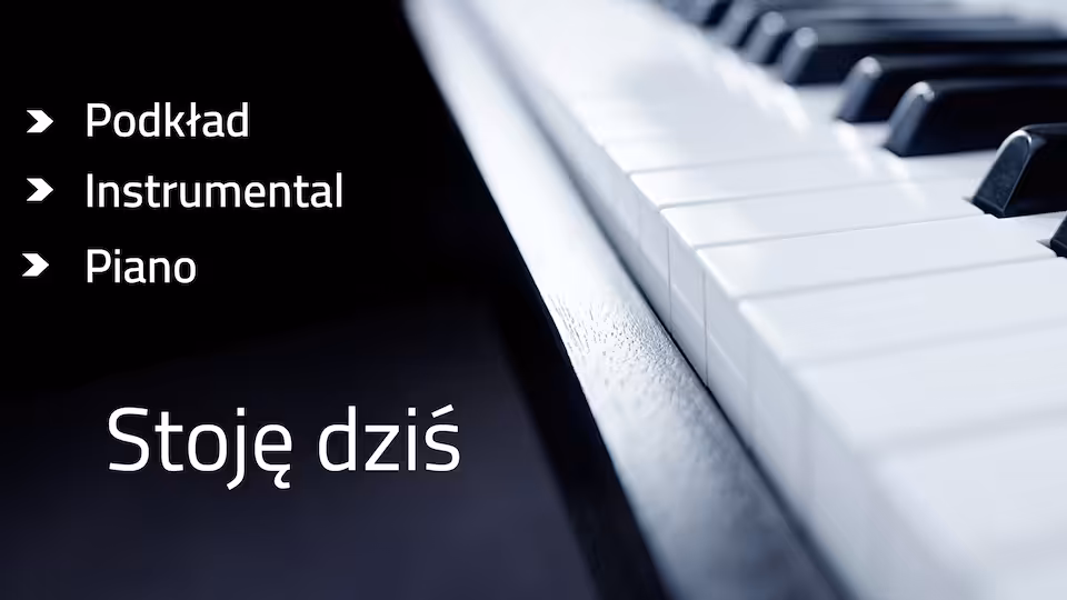 Stoję dziś- podkład D-dur