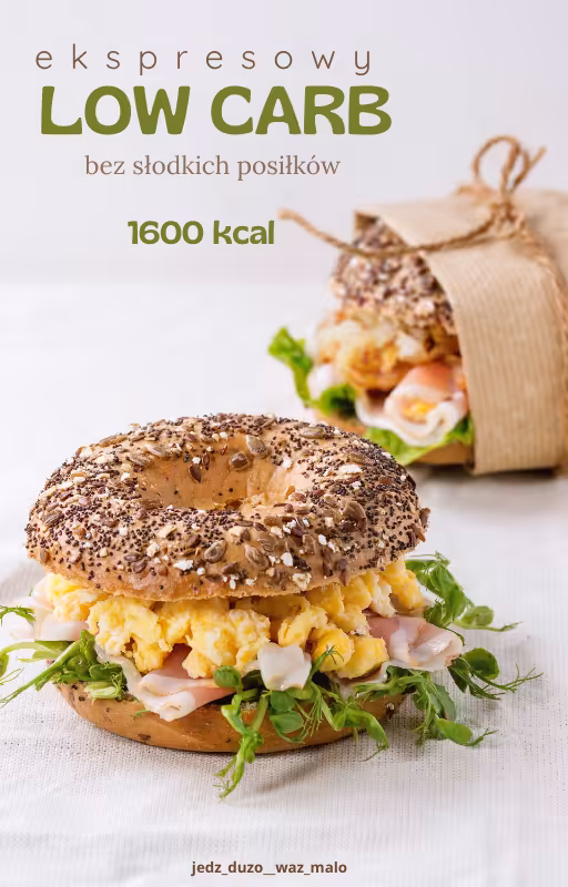 LOW CARB | ekspresowa |1600 kcal | bez słodkich posiłków| wysokobiałkowa