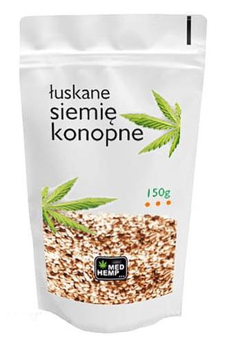 Nasiona konopi łuskane - siemię konopne 150 g Hemp Center